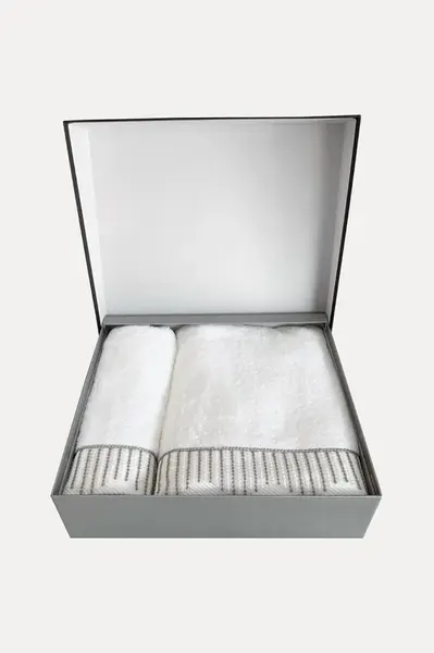 Dárková sada ručník a osuška NOVA, 2 ks Bílá