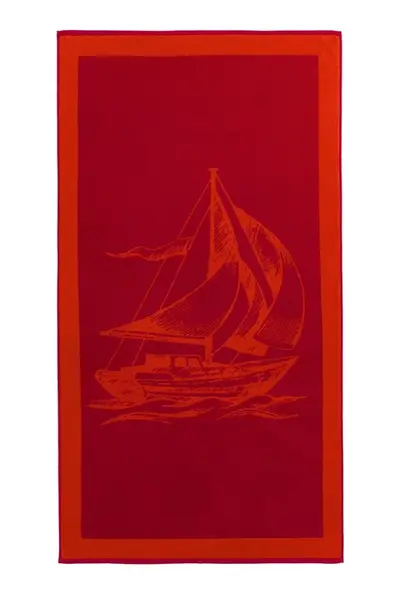 Plážová osuška SAIL 85x160 cm Červená