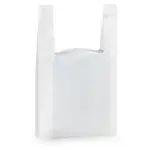 Košilkové igelitové tašky, 300x500x140mm, bílá