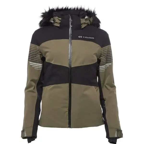 TRIMM VALONA Dámská lyžařská bunda, khaki, velikost