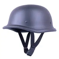 Retro otevřená moto helma Sodager DH-001 matně černá XL (61-62)