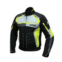 Pánská textilní moto bunda Spark Mizzen černá-fluo S