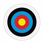 Papírový terč Yate průměr 80 cm 10 ks