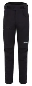 Husky Keson K 164, black Dětské softshell kalhoty