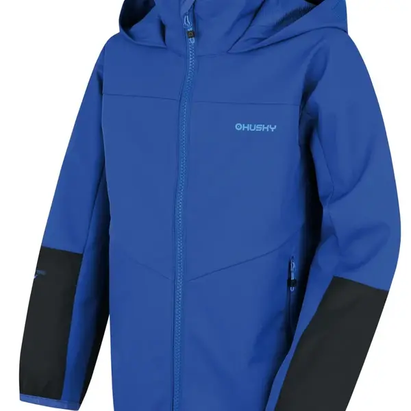 Husky Sonny K 140-146, blue Dětská softshell bunda