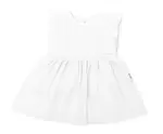 Baby Nellys Lehké mušelínové šatičky pro holčičky, bílé vel.   104
