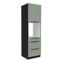 Vysoká skříňka pro vestavnou troubu Aria 60 DPS-210 3S 1F - Premium Box Barva korpusu: Černá, Barva dvířek: SA - Aquamarine AFM