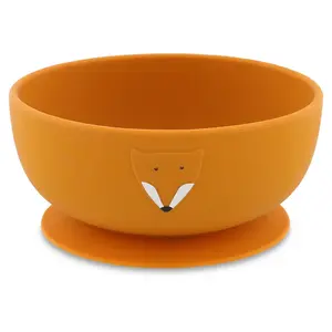 Detská silikónová miska s prísavkou Mr. Fox