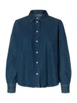 SELECTED Blúzka 'SLFBEA NOA'  modrá denim
