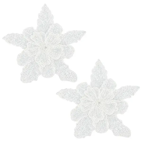 Flower Multi-Layer Polyester & Sequin Embroidery Appliques