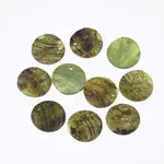 Spray Paint Natural Akoya Shell Pendants