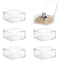 Transparent Acrylic Packaging Boxes with Flip Lid