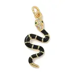 Brass Micro Pave Cubic Zirconia Pendants