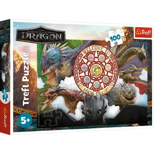 Trefl Puzzle 100 Draci v akci / Jak vycvičit draka