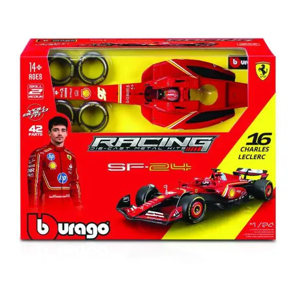 Bburago 1:24 Ferrari F1 Racing Model KIT - Stavebnice SF24 (2024) nr.55 Carlos Sainz