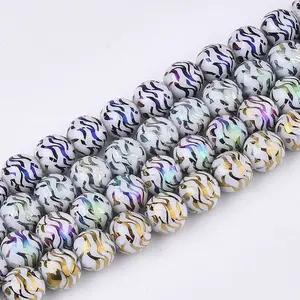 Electroplate Glass Beads Strands