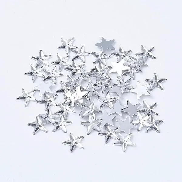 Acrylic Rhinestone Flat Back Cabochons