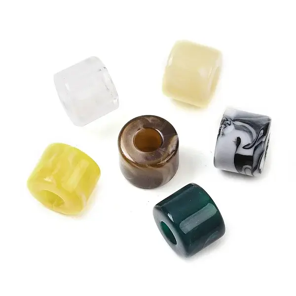 Opaque Acrylic European Beads