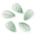 Baking Painted Transparent Glass Petal Beads
