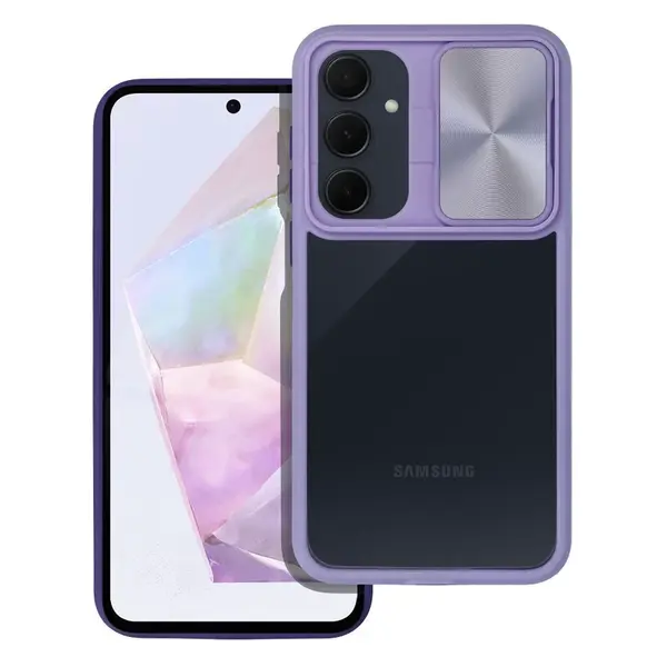 Ochranný zadní kryt SLIDER case pro Samsung Galaxy A35 5G, fialová