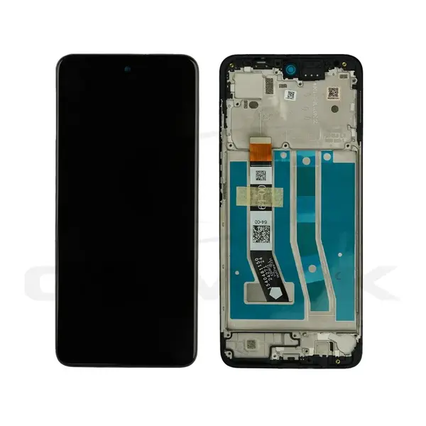 LCD display + dotyková deska + přední kryt pro Motorola Moto G55, black (Service Pack)