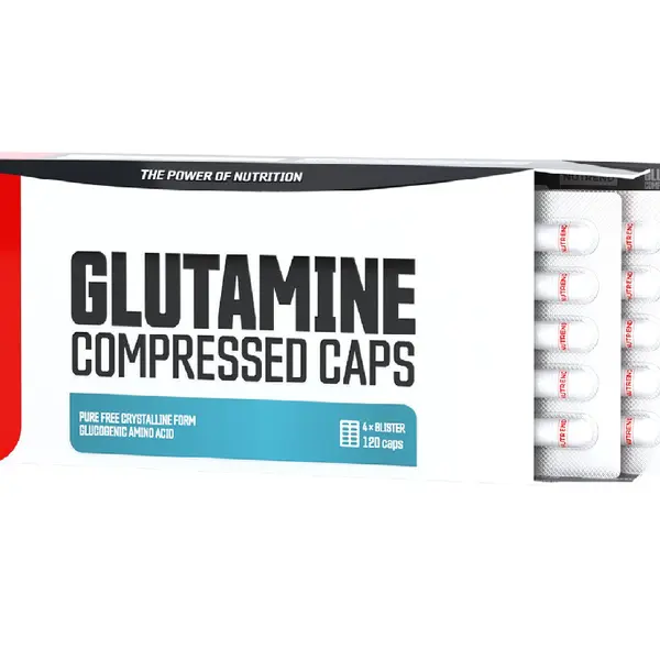 Nutrend Glutamine Compressed Caps bez příchuti 120 kapslí