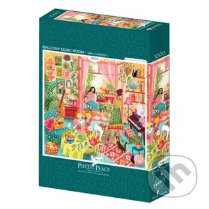 Puzzle Balkón Hudobná miestnosť - puzzle z kategorie 500 - 1000 dílků