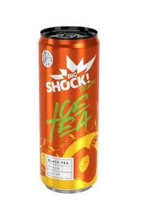 Big Shock! Ice Tea Black Peach 330 ml
