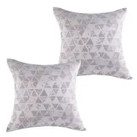 Sada 2 ks povlaků na polštářky VIRGINIA béžová 40 x 40 cm