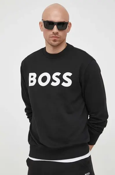 Bavlněná mikina BOSS ORANGE WeBasicCrew