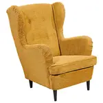 MID.YOU KŘESLO UŠÁK, textil, žlutá