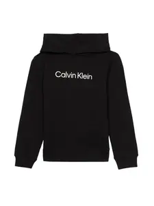 Calvin Klein Jeans Mikina  čierna / biela