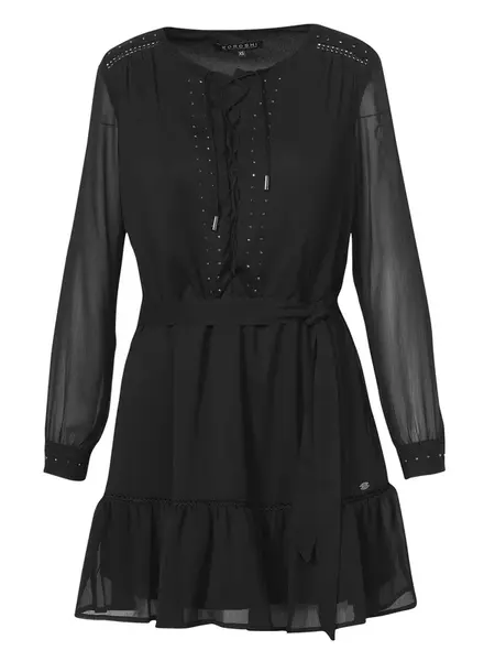 KOROSHI Šaty  čierna
