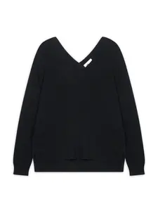 JUST CASHMERE Sveter 'Opal'  čierna