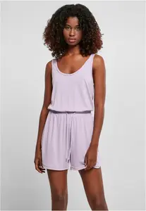 Women's Short Sleeve Modal Jumpsuit Lilac