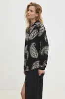 Košile Answear.LAB dámská, černá barva, relaxed, s klasickým límcem