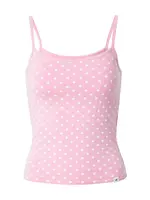 HOLLISTER Top  ružová / biela