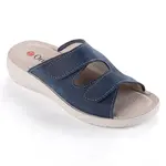 Dámské zdravotní pantofle na klínku modré vel. 37