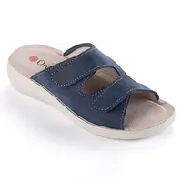 Dámské zdravotní pantofle na klínku modré vel. 37