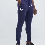 Tepláky Under Armour tmavomodrá barva, s potiskem, 1380843