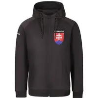 PROGRESS SK HOODY ZIP MAN Pánska mikina pre fanúšikov, tmavo sivá, veľkosť