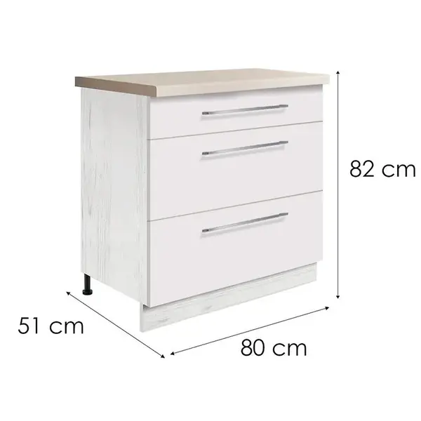 Kuchynská skrinka Creativa 22D biela