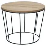 Boxxx ODKLÁDACÍ STOLEK, divoký dub, černá, divoký dub