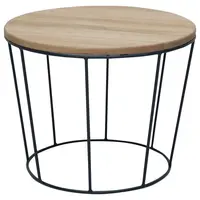 Boxxx ODKLÁDACÍ STOLEK, divoký dub, černá, divoký dub