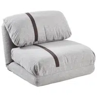 Livetastic ROZKLÁDACÍ KŘESLO NA SPANÍ, textil, světle šedá