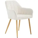 MID.YOU ŽIDLE S PODRUČKAMI, železo, samet, béžová