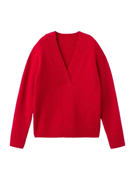 MANGO Sveter 'TOMATOE'  červená
