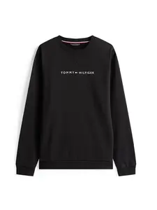 TOMMY HILFIGER Mikina  čierna / biela