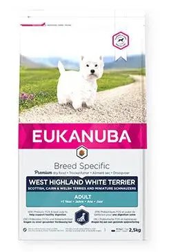 Eukanuba Dog Breed N. West High White Terrier 2,5kg