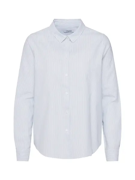 PIECES Blúzka 'Irena'  modrá / biela